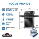 Rogue® PRO 425 SIB with Infrared Side Burner view 2