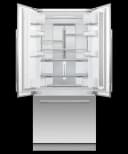 Integrated French Door Refrigerator Freezer, 32", Ice & Water view 2