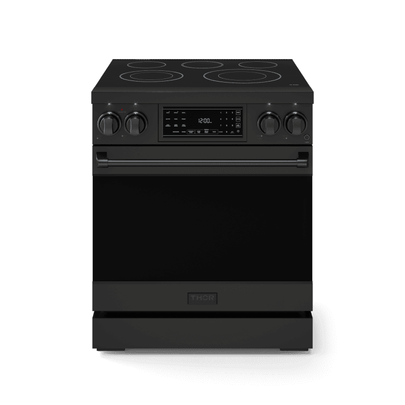 30 Inch Professional Electric Range With Tilt Panel Touch Control In Black Gordon Ramsay Series