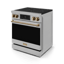 30 Inch Professional Electric Range With Tilt Panel Touch Control In Stainless Steel/bronze Gordon Ramsay Series view 4