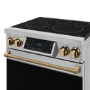 30 Inch Professional Electric Range With Tilt Panel Touch Control In Stainless Steel/bronze Gordon Ramsay Series view 6
