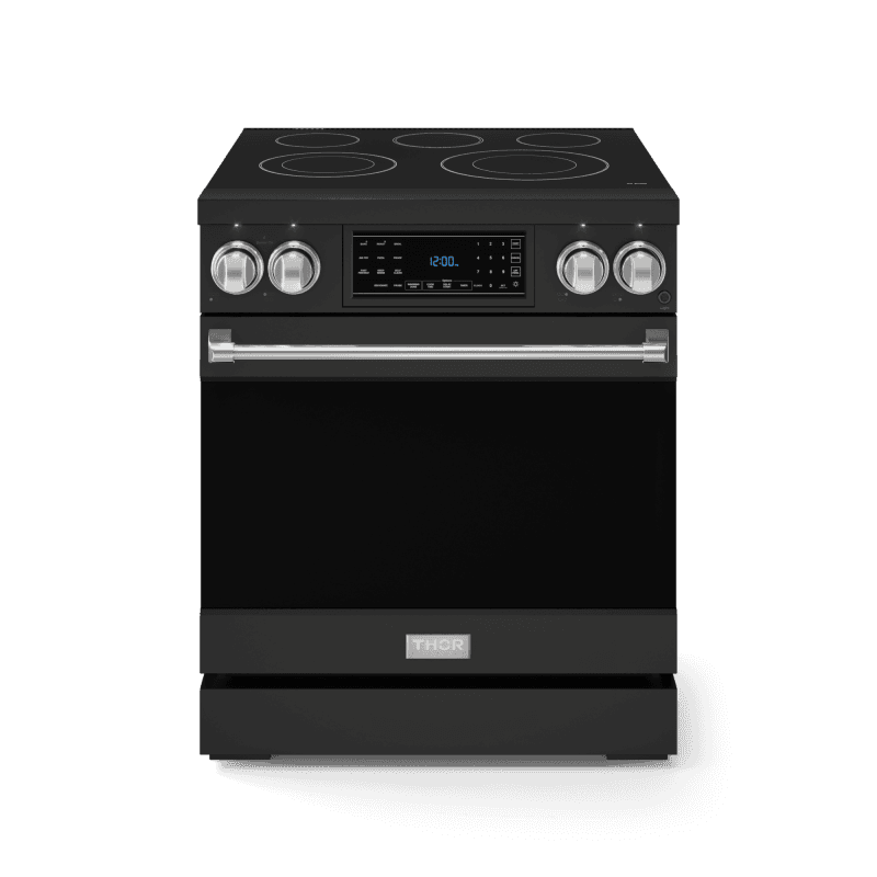 30 Inch Professional Electric Range With Tilt Panel Touch Control In Black/stainless Steel Gordon Ramsay Series