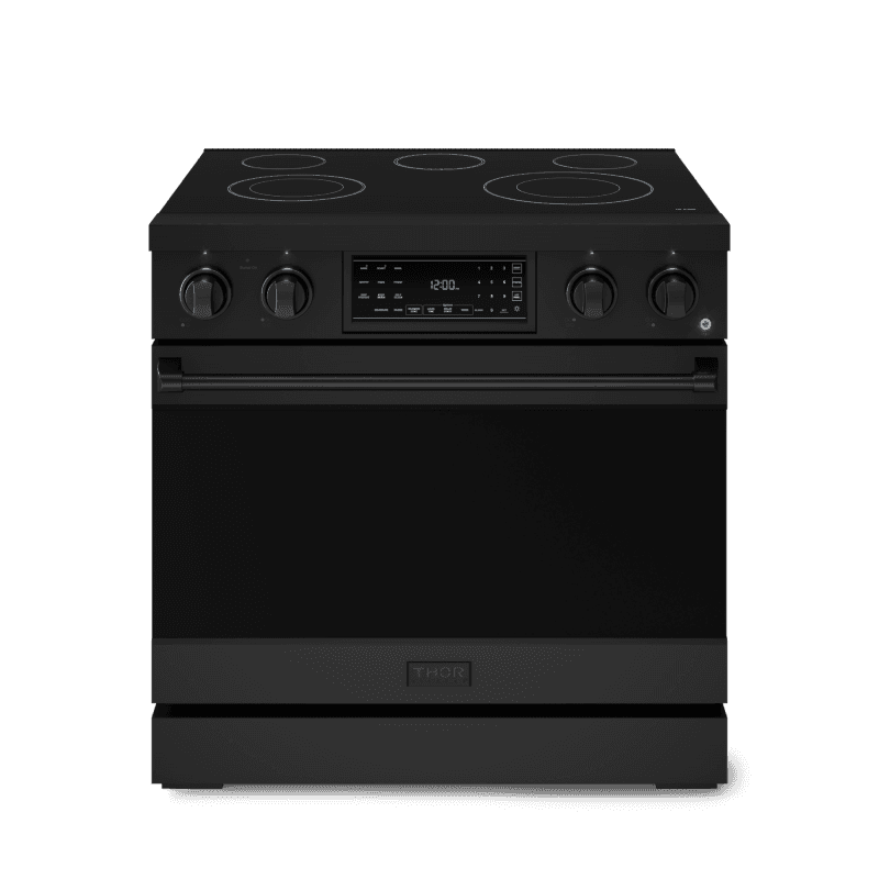 36 Inch Professional Electric Range With Tilt Panel Touch Control In Black Gordon Ramsay Series
