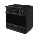 36 Inch Professional Electric Range With Tilt Panel Touch Control In Black/navy Blue Gordon Ramsay Series view 4