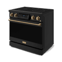 36 Inch Professional Electric Range With Tilt Panel Touch Control In Black/bronze Gordon Ramsay Series view 4