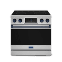 36 Inch Professional Electric Range With Tilt Panel Touch Control In Stainless Steel/navy Blue Gordon Ramsay Series view 1