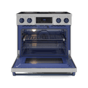 36 Inch Professional Electric Range With Tilt Panel Touch Control In Stainless Steel/navy Blue Gordon Ramsay Series view 2