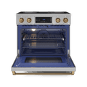 36 Inch Professional Electric Range With Tilt Panel Touch Control In Stainless Steel/bronze Gordon Ramsay Series view 2