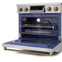 36 Inch Professional Electric Range With Tilt Panel Touch Control In Stainless Steel/bronze Gordon Ramsay Series view 5