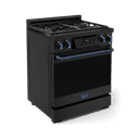 30 Inch Professional Gas Range With Tilt Panel Touch Control In Matte Black/blue Gordon Ramsay Series view 3