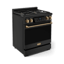 30 Inch Professional Gas Range With Tilt Panel Touch Control In Matte Black/bronze Gordon Ramsay Series view 3