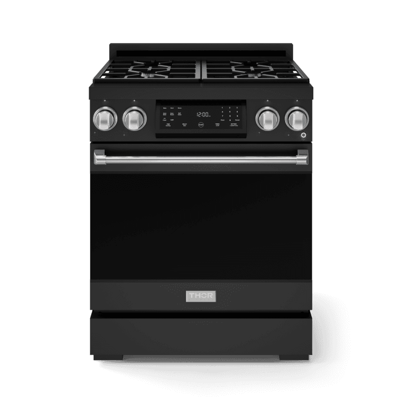 30 Inch Professional Lp Range With Tilt Panel Touch Control In Matte Black/stainless Steel Gordon Ramsay Series