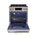 30 Inch Professional Gas Range With Tilt Panel Touch Control In Stainless Steel/bronze Gordon Ramsay Series view 2