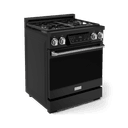 30 Inch Professional Gas Range With Tilt Panel Touch Control In Matte Black/stainless Steel Gordon Ramsay Series view 3