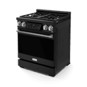 30 Inch Professional Gas Range With Tilt Panel Touch Control In Matte Black/stainless Steel Gordon Ramsay Series view 4