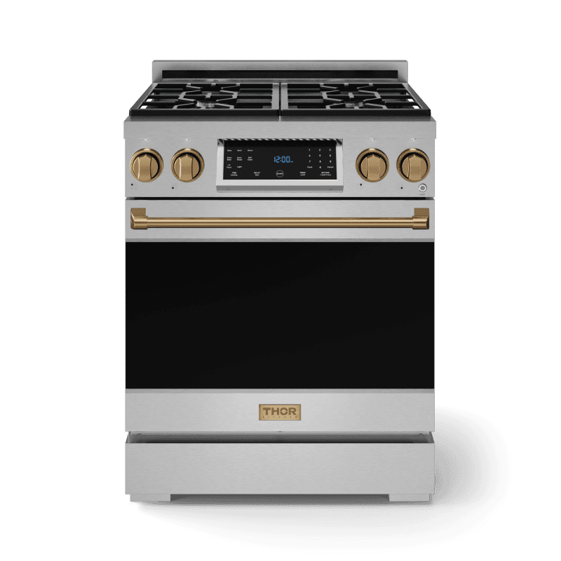 30 Inch Professional Lp Range With Tilt Panel Touch Control In Stainless Steel/bronze Gordon Ramsay Series