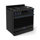 36 Inch Professional Gas Range With Tilt Panel Touch Control In Stainless Black/blue Gordon Ramsay Series view 3