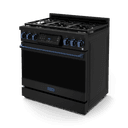 36 Inch Professional Gas Range With Tilt Panel Touch Control In Stainless Black/blue Gordon Ramsay Series view 4