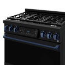 36 Inch Professional Gas Range With Tilt Panel Touch Control In Stainless Black/blue Gordon Ramsay Series view 6
