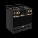 36 Inch Professional Gas Range With Tilt Panel Touch Control In Black/bronze Gordon Ramsay Series view 3