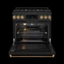 36 Inch Professional Gas Range With Tilt Panel Touch Control In Black/bronze Gordon Ramsay Series view 2