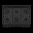 36 Inch Professional Gas Range With Tilt Panel Touch Control In Black/bronze Gordon Ramsay Series view 7