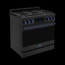 36 Inch Professional Lp Range With Tilt Panel Touch Control In Stainless Black/blue Gordon Ramsay Series view 3