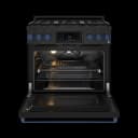 36 Inch Professional Lp Range With Tilt Panel Touch Control In Stainless Black/blue Gordon Ramsay Series view 2
