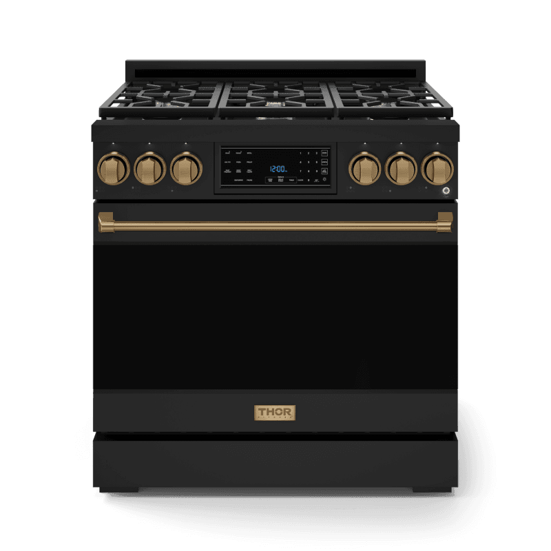 36 Inch Professional Lp Range With Tilt Panel Touch Control In Black/bronze Gordon Ramsay Series