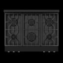36 Inch Professional Lp Range With Tilt Panel Touch Control In Stainless Black/stainless Steel Gordon Ramsay Series view 7