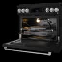36 Inch Professional Gas Range With Tilt Panel Touch Control In Stainless Black/stainless Steel Gordon Ramsay Series view 5