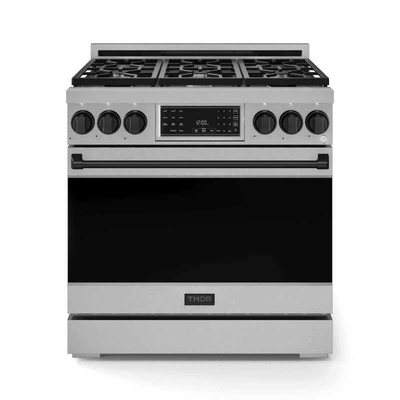 36 Inch Professional Lp Range With Tilt Panel Touch Control In Stainless Steel/black Gordon Ramsay Series