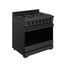 36 Inch Professional Liquid Propane Range In Black Gordon Ramsay Series view 3