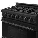 36 Inch Professional Liquid Propane Range In Black Gordon Ramsay Series view 6