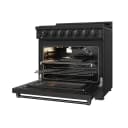 36 Inch Professional Liquid Propane Range In Black Gordon Ramsay Series view 5