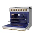 36 Inch Professional Gas Range With Precision Knob In Stainless Steel And Bronze Gordon Ramsay Series view 3