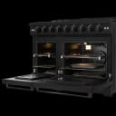 48 Inch Professional Gas Range With Pro-style Knobs In Black Gordon Ramsay Series view 4