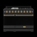 48 Inch Professional Gas Range With Pro-style Knobs In Black/bronze Gordon Ramsay Series view 1