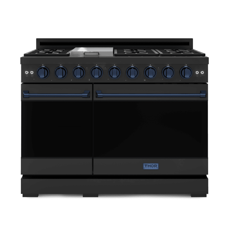 48 Inch Professional Lp Range With Pro-style Knobs In Black/blue Gordon Ramsay Series