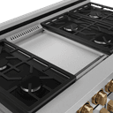 48 Inch Professional Gas Range With Pro-style Knobs In Stainless Steel/bronze Gordon Ramsay Series view 6
