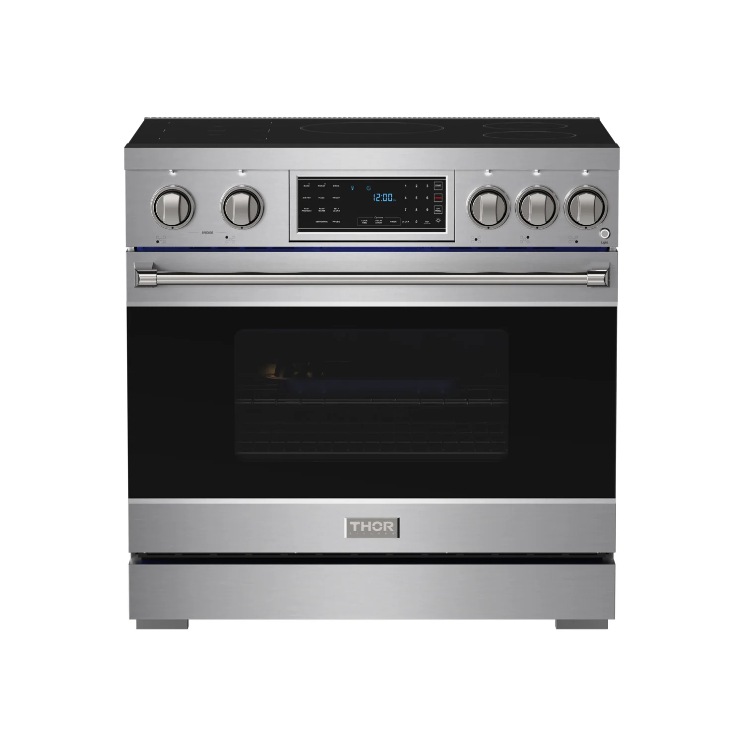 36 Inch Professional Induction Range With Tilt Panel Touch Control In Stainless Steel Gordon Ramsay Series
