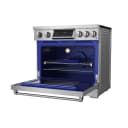 36 Inch Professional Induction Range With Tilt Panel Touch Control In Stainless Steel Gordon Ramsay Series view 5
