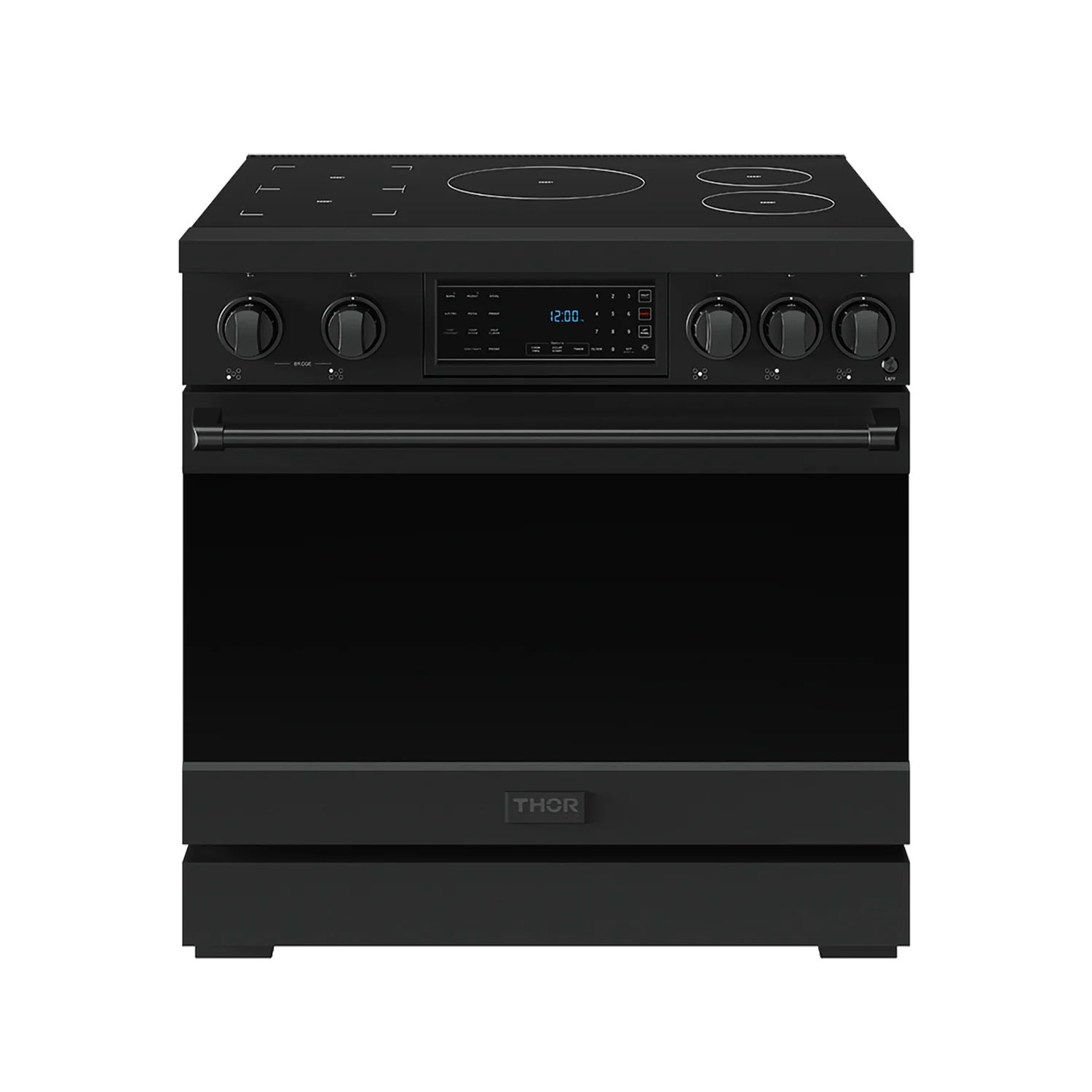 36 Inch Professional Induction Range With Tilt Panel Touch Control In Black Gordon Ramsay Series