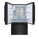 36in. 28.9 cu. ft. Standard-Depth French Door External Water Dispenser Refrigerator with Dual Ice Maker in Black Stainless Steel view 15