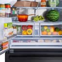 36in. 28.9 cu. ft. Standard-Depth French Door External Water Dispenser Refrigerator with Dual Ice Maker in Black Stainless Steel view 5