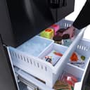 36in. 28.9 cu. ft. Standard-Depth French Door External Water Dispenser Refrigerator with Dual Ice Maker in Black Stainless Steel view 4