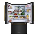 AutographEdition 36 in. 28.9 cu. ft. Standard-Depth French Door External Water Dispenser Refrigerator with Dual Ice Maker in Black Stainless Steel and Champagne Bronze Handles view 17