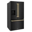 AutographEdition 36 in. 28.9 cu. ft. Standard-Depth French Door External Water Dispenser Refrigerator with Dual Ice Maker in Black Stainless Steel and Champagne Bronze Handles view 13
