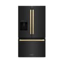 AutographEdition 36 in. 28.9 cu. ft. Standard-Depth French Door External Water Dispenser Refrigerator with Dual Ice Maker in Black Stainless Steel and Champagne Bronze Square Handles view 16