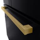 AutographEdition 36 in. 28.9 cu. ft. Standard-Depth French Door External Water Dispenser Refrigerator with Dual Ice Maker in Black Stainless Steel and Champagne Bronze Square Handles view 9